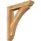 Ekena Millwork Thorton Slat Rough Sawn Bracket w/ Offset Brace, Western Red Cedar, 6"W x 30"D x 34"H BKT0604X30X34THR06RWR - alternate 1